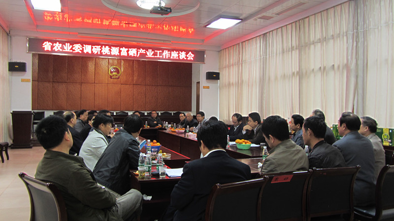 省農(nóng)委專(zhuān)題調(diào)研桃源富硒產(chǎn)業(yè)工作